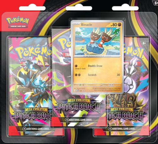 Mega Evolution: Pitch Black - 3 Pack Blister [Binacle]