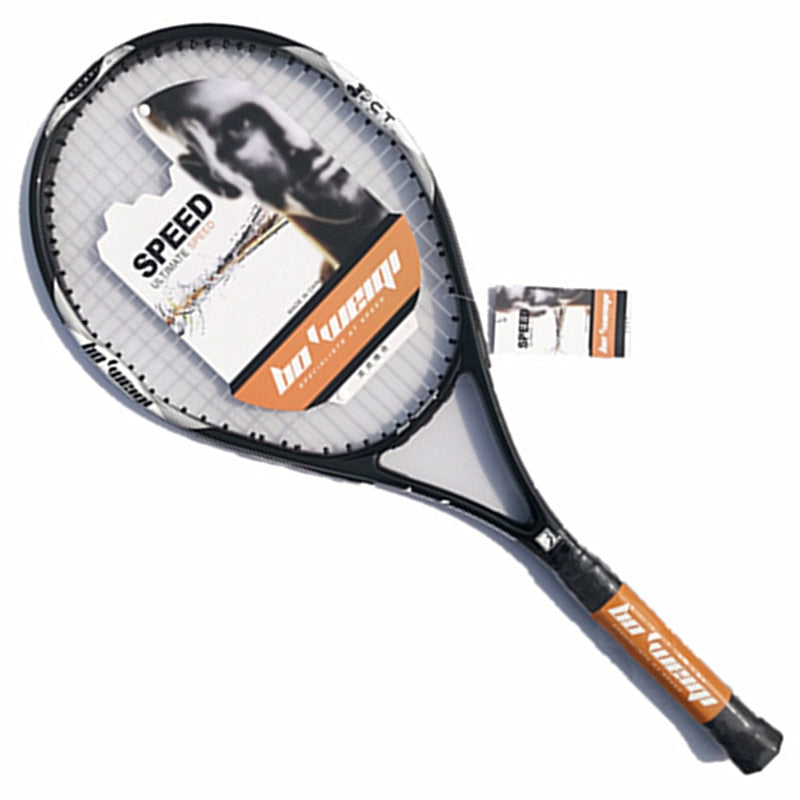 2019 New High Quality Aluminum Alloy Carbon Tennis Racket Carbon Fiber Men and Women Ultra Light Coach Recommended Training